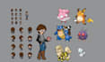 create custom pokémon trainer sprite, overworld sprite gen 3, gen 4, gen 5 style