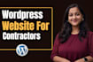 create website landing page, real estate website and construction website design