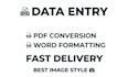 do data entry and PDF conversion
