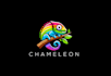 design a creative chameleon logo for your brand