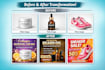 create high converting product ad poster design in canva