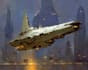 illustrate a spaceships and sci fi vehicles