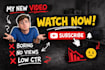 design 4 viral youtube thumbnails  very cheap