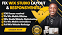 fix wix, mobile responsive wix studio website, wix cms dynamic page wix redesign