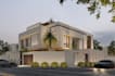 remodel modern luxury villa, 3d elevation design, exterior lightning rendering