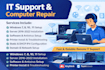 provide IT support and fix computer problems