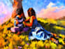 create professional travel theme children book illustration