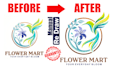 manually vectorize logo or image to high end manual vector