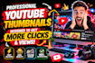 design a professional youtube thumbnail that gets clicks