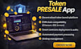 create token presale dapp, smart contract and blockchain website