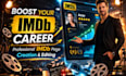 professionally create or edit your imdb profile and imdb page