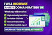 increase ahrefs domain rating DR with contextual SEO backlinks goggle ranking