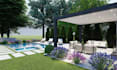 do landscape backyard design, garden, pool, pergola design, landscape architect