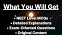 create neet biology mcqs with detailed explanations