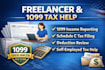 file freelancer 1099 taxes fix deductions self employed tax problems