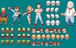 create custom pokémon style pixel art sprite aseprite for games, avatars