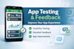 test your android app and provide detailed user feedback