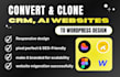 clone convert figma, lovable ai, wix, webflow, to wordpress website migeration