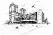 draw architecture and urban design sketches