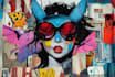 create a unique street pop art collage