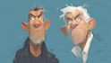 draw artistic cartoon caricatures