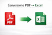 data entry, conversione PDF e gestione fogli excel in modo preciso e veloce