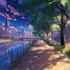an background anime any in style