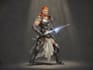 create professional dnd dark warlock character illustration