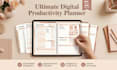 design a hyperlinked planner, etsy digital planner, digital journal