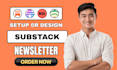 substack setup subtack newsletter design manage substack post substack podcast