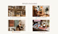 create a cozy interior design mood board and styling plan