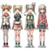 draw sprites in the danganronpa style