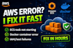fix AWS ecs task failing to start fast