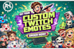 create snazzy twitch, kick emotes in 24 hours