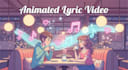 create cinematic ai lyric music video with animated visuals
