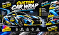 create professional racing car wrap and itasha car wrap design