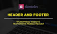 create a responsive custom elementor header and footer for wordpress