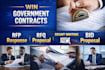 win government contract, bid proposal, grant writing, rfp, rfq, rfi