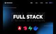 develop a full stack web application with python, ai integration, react,