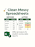 clean, format, marge, split excel data