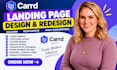 design carrd website design redesign carrd landing page carrd co website design