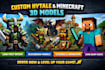 create custom hytale minecraft 3d models in blockbench