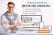 design squarespace booking website with acuity appointment scheduling