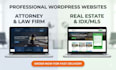 design a modern wordpress website for real estate or law firm website