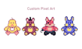 create a pixel art character