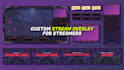 custom stream overlay, mascot logo, and animated streaming package