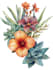 draw botanical illustration flower, plant design