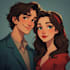 design couple portrait wedding portrait