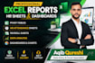 create excel database,data entry,pdf to excel conversion