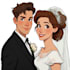 paint custom couple portrait